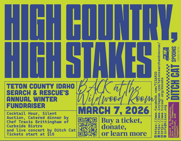 Teton County Idaho Search & Rescue Annual Winter Fundraiser 2026